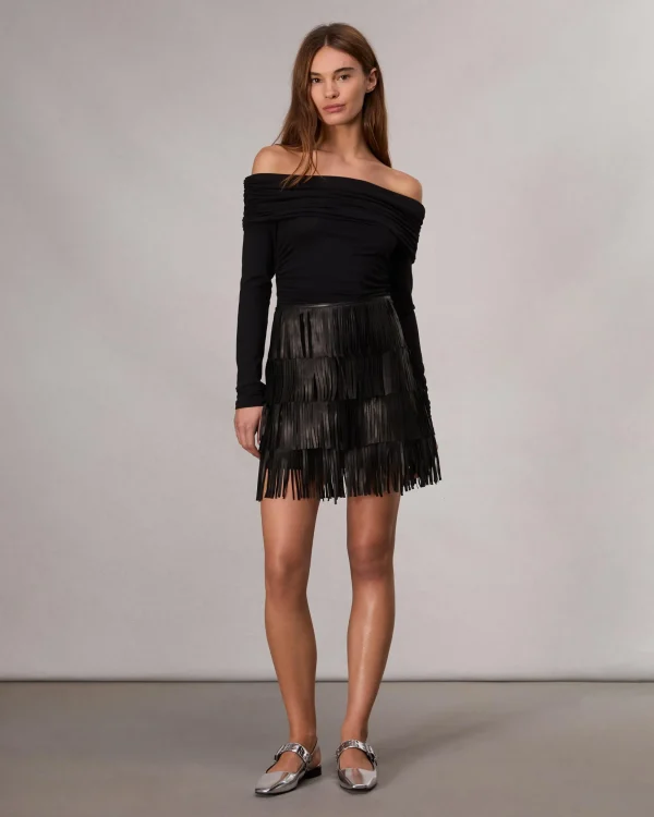 rag & bone Britney Leather Skirt-Women Dresses & Skirts