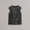 rag & bone Britney Leather Top-Women Shirts & Tops