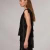 rag & bone Britney Leather Top-Women Shirts & Tops