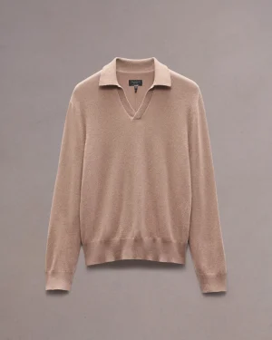 rag & bone Downing Cashmere Polo- Polos