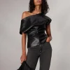 rag & bone Eleanor Faux Leather Top-Women Shirts & Tops