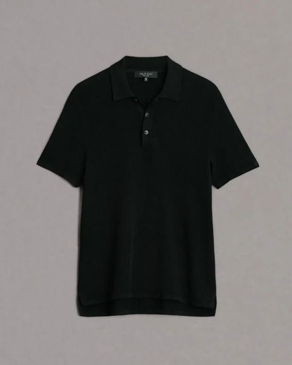 rag & bone Harvey Knit Polo- Polos