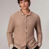 rag & bone Harvey Knit Shirt- Sweaters