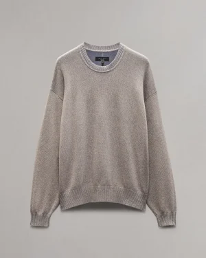 rag & bone Marled Cotton Sweater- Sweaters