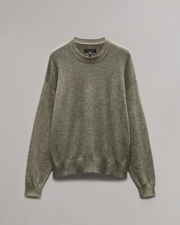 rag & bone Marled Cotton Sweater- Sweaters