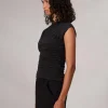 rag & bone Mica Banded Cotton Top-Women T-Shirts