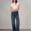 rag & bone Mini Script RB Tee-Women T-Shirts