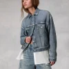 rag & bone Miramar Terry Trucker Jacket-Women Jackets & Coats