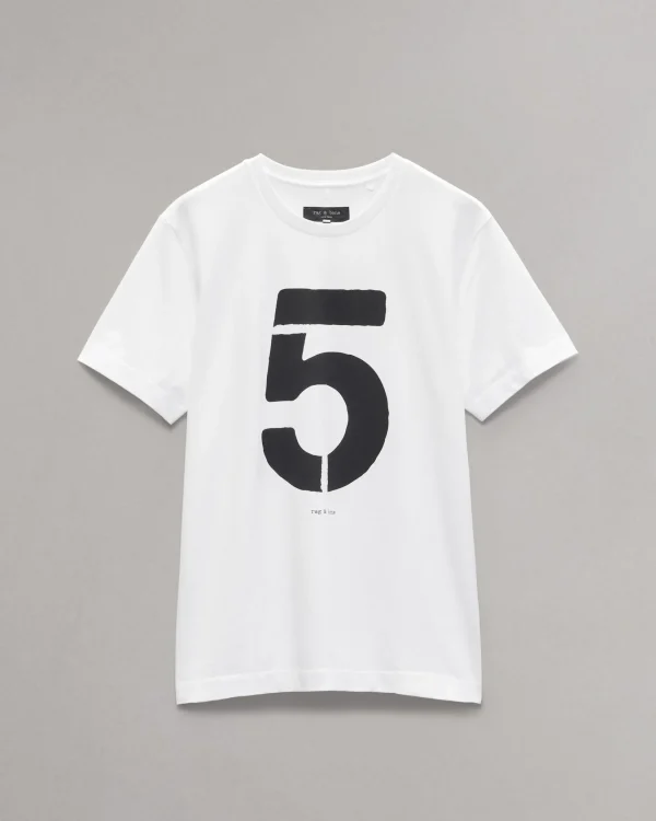 rag & bone rb Number 5 T-Shirt- T-Shirts & Henleys