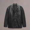 rag & bone Shift Leather Blazer- Blazers