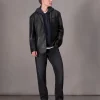 rag & bone Shift Leather Blazer- Blazers