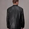 rag & bone Shift Leather Blazer- Blazers