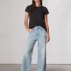 rag & bone Studded Cotton T-Shirt-Women T-Shirts