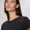 rag & bone Studded Cotton T-Shirt-Women T-Shirts