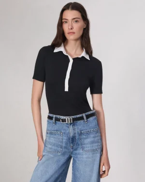 rag & bone The Knit Button Top-Women Shirts & Tops