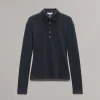 rag & bone The Knit Rib Polo Shirt-Women Shirts & Tops