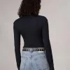 rag & bone The Knit Rib Polo Shirt-Women Shirts & Tops