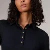 rag & bone The Knit Rib Polo Shirt-Women Shirts & Tops