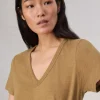 rag & bone The Slub V-Neck Tee-Women T-Shirts